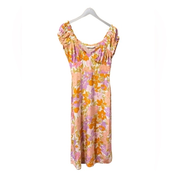 Lush Midi Floral Dress – Size Small - Picture 1 of 11